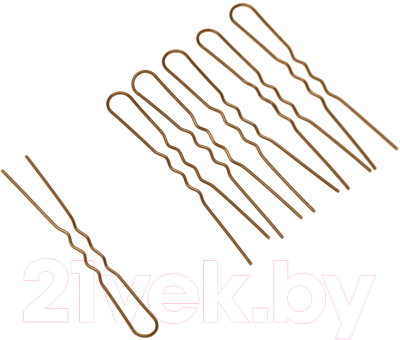 Изображение товара Набор шпилек для волос Dewal SLT45VT-3/60 (коричневый, 60шт)