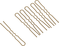 Набор шпилек для волос Dewal SLT45V-3/60 (коричневый) - 