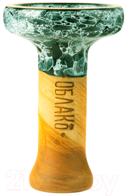Чаша для кальяна Облако STD Black Glaze / AHR02568 (темно-зеленый/белый мрамор)