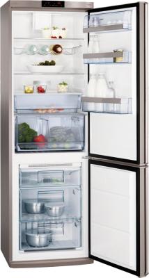 Холодильник с морозильником AEG S57340CNX0 - в открытом виде