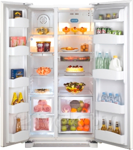 Холодильник с морозильником Daewoo FRS-U20BGW - в открытом виде