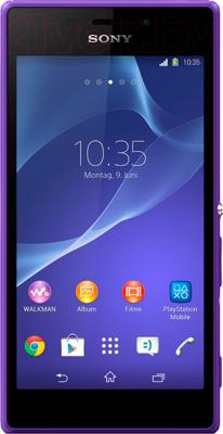 Смартфон Sony Xperia M2 Dual / D2302 (фиолетовый) - общий вид