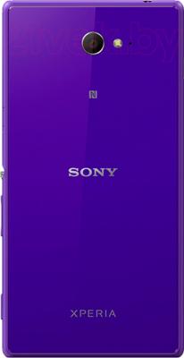 Смартфон Sony Xperia M2 Dual / D2302 (фиолетовый) - задняя панель