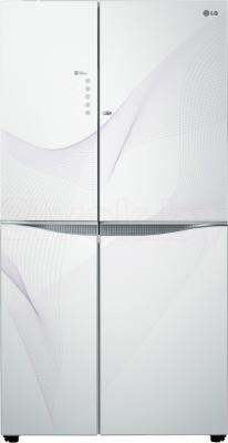Холодильник с морозильником LG GR-M257SGKW - общий вид