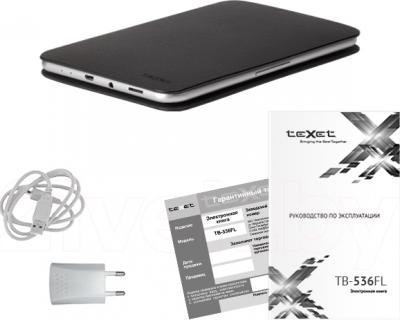 Электронная книга Texet TB-536FL (серый) - комплектация