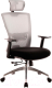 Кресло офисное Everprof Polo (сетка черный/серый) - 
