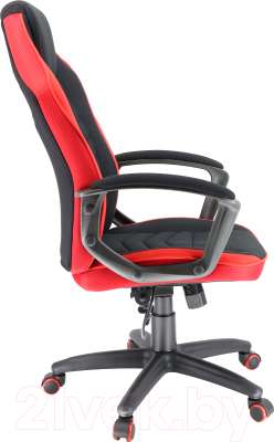 Кресло геймерское Everprof Stels (ткань,черный/красный)