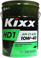 Моторное масло Kixx Fully Synthetic HD1 10W40 / L2061P20E1 (20л) - 