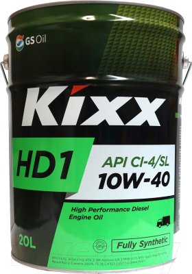 Моторное масло Kixx Fully Synthetic HD1 10W40 / L2061P20E1 (20л)