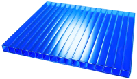 Сотовый поликарбонат TitanPlast T 2100x6000x6 0.77кг/м2 (синий) - 