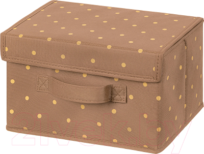 Коробка для хранения Elan Gallery Шоколадный горошек / 490313