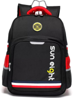 Школьный рюкзак Sun Eight SE-2889 (черный/красный) - 