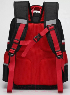 Школьный рюкзак Sun Eight SE-2889 (черный/красный)