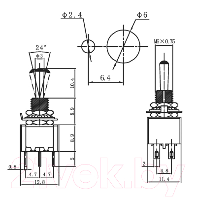 Переключатель Rexant ON-OFF 36-4020