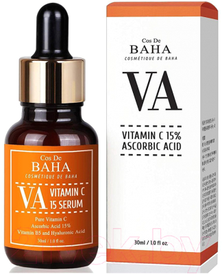 Сыворотка для лица Cos de Baha Vitamin C Осветляющая (30мл)