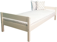 

Односпальная кровать детская EcoWood, Малыш 80х160 с ящиками / ECO.001.00025.80-160.W