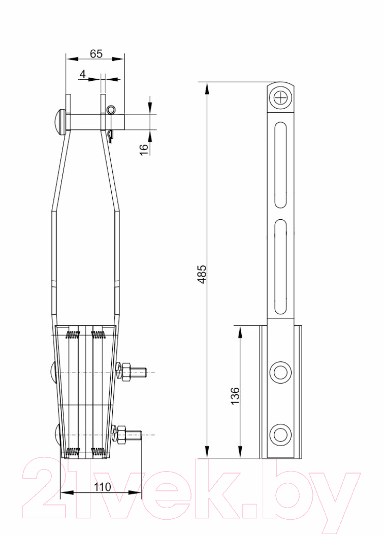 Зажим анкерный IEK UZA-14-D-95-D150-43200