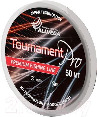 Леска монофильная Allvega Tournament Pro 0.08мм 50м / TPRO5008