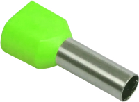 Наконечник-гильза для кабеля IEK UTE10-D2-2-100 (100шт, зеленый) - 