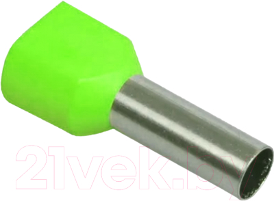 Наконечник-гильза для кабеля IEK UTE10-D2-2-100 (100шт, зеленый)