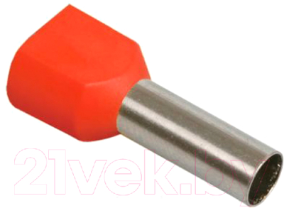 Набор гильз для кабеля IEK UTE10-D2-6-100 (100шт, красный)