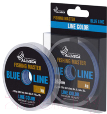 Леска монофильная Allvega Fishing Master 0.260мм 30м / FMBL30260 (голубой)