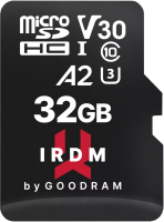 

Карта памяти Goodram, microSDXC 32GB Class10 UHS-I V30 U3 A2 + адаптер / M2AA-0320R12