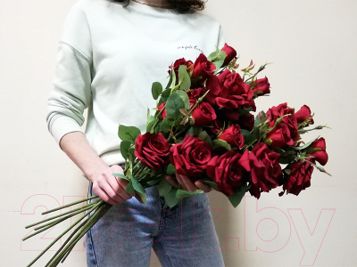 Искусственный цветок ForGarden Роза / BN10576 (красный)