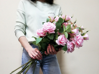 Искусственный цветок ForGarden Роза / BN10570 (розовый) - 