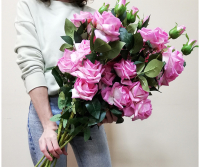 Искусственный цветок ForGarden Роза / BN10579 (розовый) - 