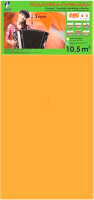 Подложка SOLID Гармошка 3мм (10.5 м.кв., оранжевый) - 
