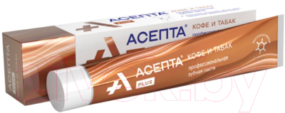 Изображение товара Зубная паста Асепта Plus Кофе и табак (75мл)