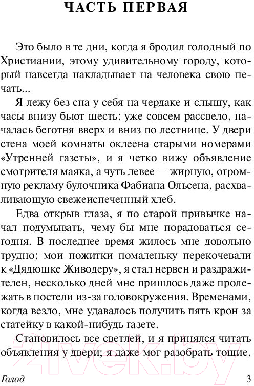 Художественная книга АСТ Голод (Гамсун К.) — фото 4