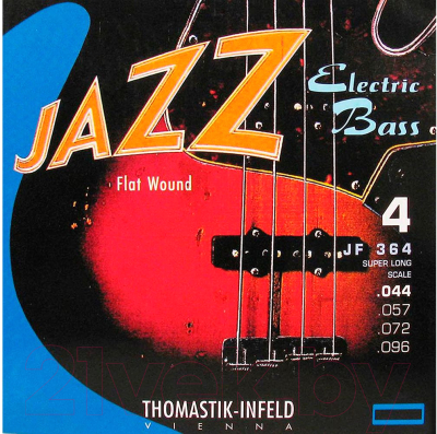 Струны для бас-гитары Thomastik JF364 Jazz Flat Wound
