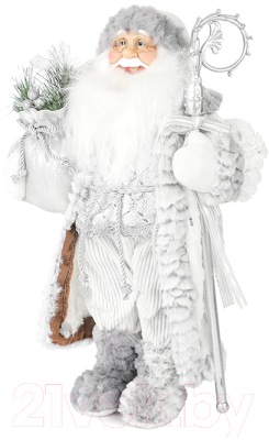 Фигура под елку Maxitoys Дед Мороз в длинной шубке с посохом и подарками / MT-21830-30