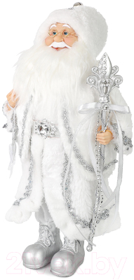 Фигура под елку Maxitoys Дед Мороз в длинной шубке со снежинкой и посохом / MT-21832-60