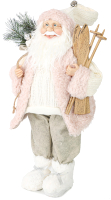 Фигура под елку Maxitoys Дед Мороз в розовой шубке с лыжами и подарками / MT-21835-60 - 