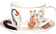 Чашка с блюдцем Lefard Парижские коты / 104-923 - 