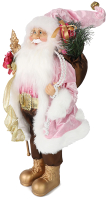 Фигура под елку Maxitoys Дед Мороз в розовой шубке с подарками и посохом / MT-21850-45 - 