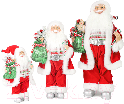 Фигура под елку Maxitoys Дед Мороз в красной шубке с подарками и конфетой / MT-21860-30