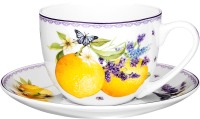 Чашка с блюдцем Lefard Прованс лимоны / 104-917 - 