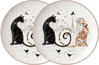 Набор тарелок Lefard Парижские коты / 104-833 (2шт) - 