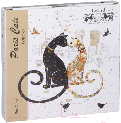 Набор тарелок Lefard Парижские коты / 104-833 (2шт)