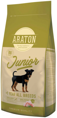 Сухой корм для собак Araton Adult Junior All Breeds / ART45637 (15кг)