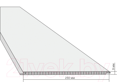 Панель ПВХ STELLA Premium Lux Бетон Вивальди Узор 736/2 (2700x250x9мм)