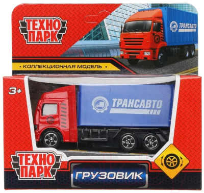 Трейлер игрушечный Технопарк Грузовик / 1710I148-R (красный)