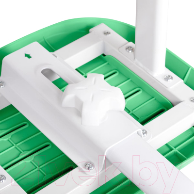 Парта+стул Anatomica Ara с подставкой для книг и выдвижным органайзером (белый/зеленый)