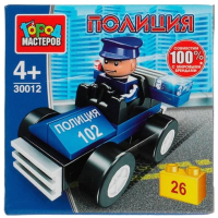 

Конструктор Город мастеров, Полицейский на машине / 30012-PZ