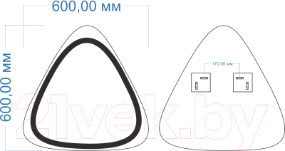 Зеркало Mixline Остия 550050