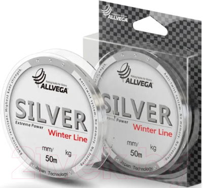 Леска монофильная Allvega Silver 0.12мм 50м / SIL50012
